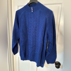 Karen Scott Women’s Royal Blue Mock Neck Sweater 2X